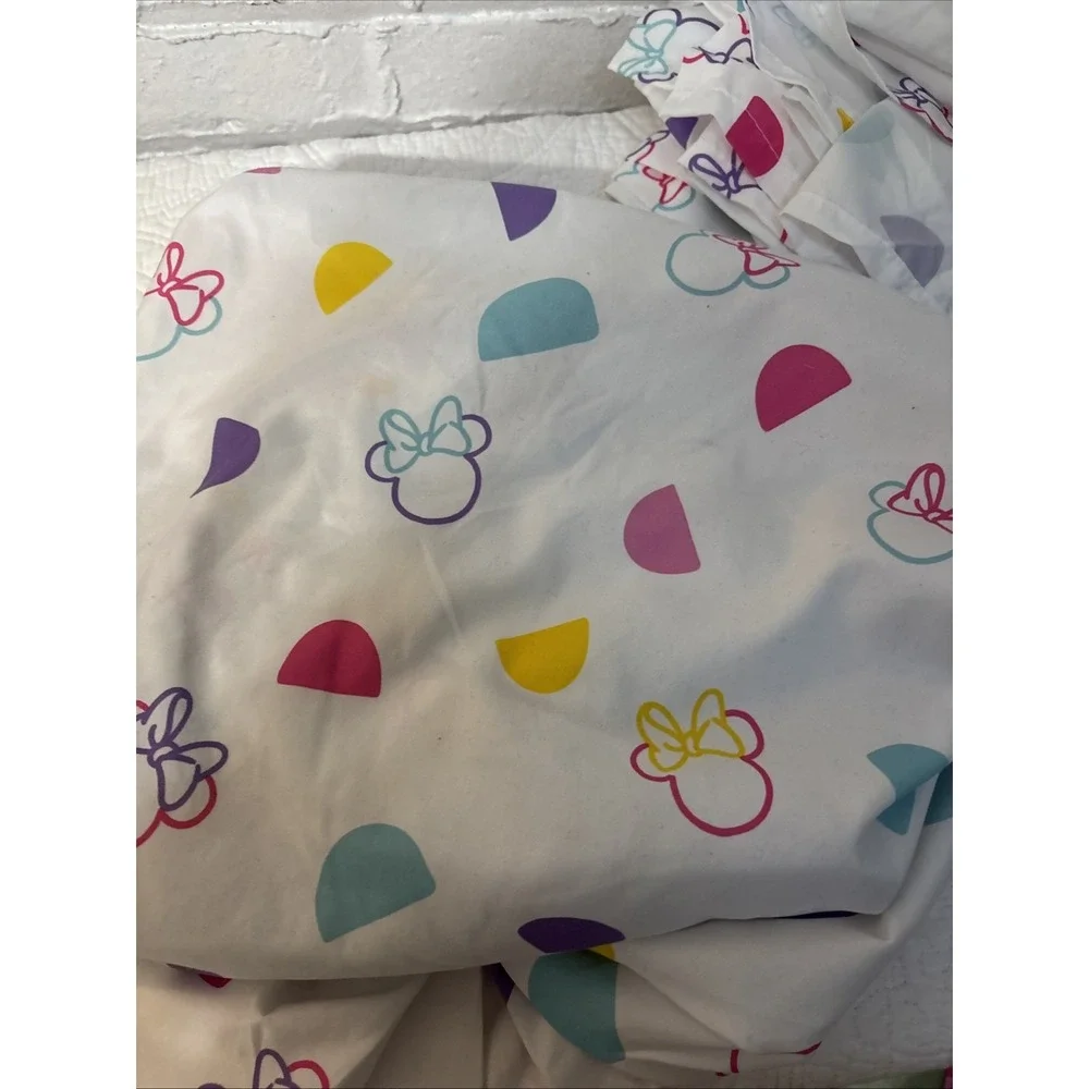 Disney Minnie Mouse Twins Sheet Set With Fitted& Flat Sheet‎ & Pillowcase